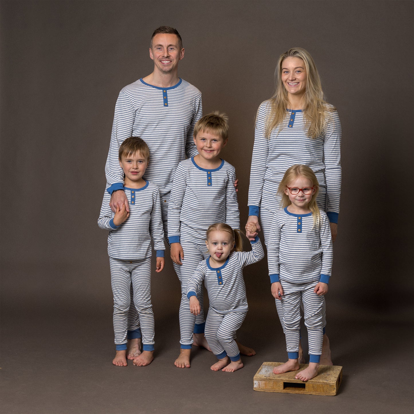 INNIRÓ - karla blátt/röndótt