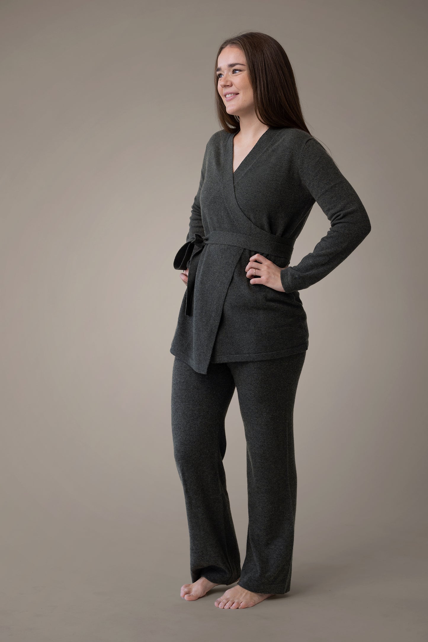 HEIMARÓ Cashmere - Buxur grænar