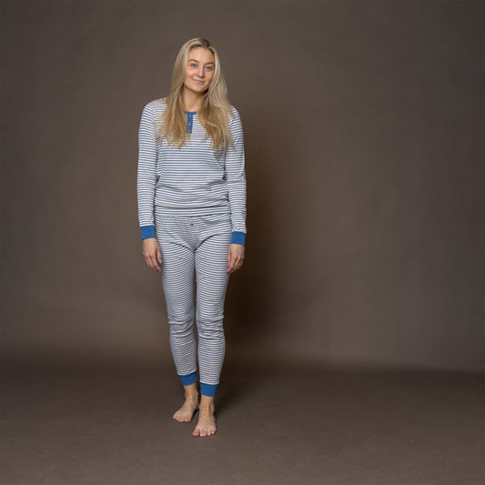 INNIRÓ - konur blátt/röndótt