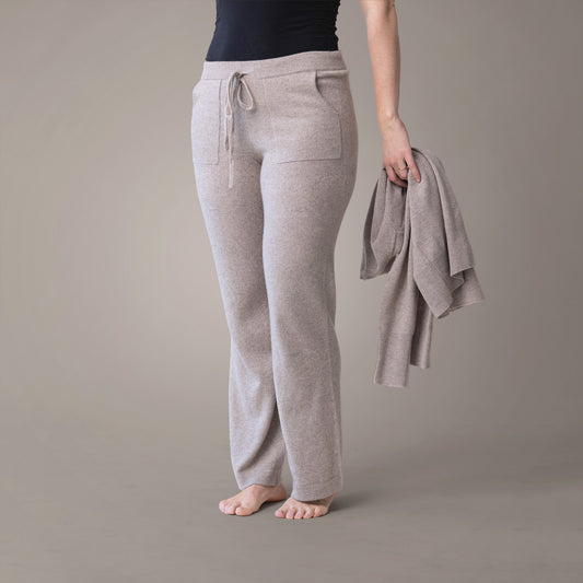 HEIMARÓ Cashmere - Buxur brúnar